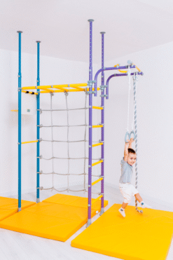gymnastics wall bars for children pegasus purple