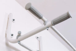 pull up bar wall mounted for kids silver