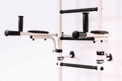 gymnastic ladder teenager plus dip bars silver black