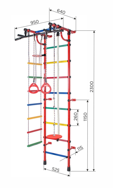 sprossenwand gamma plus 1