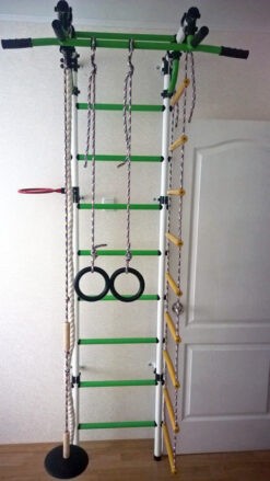 wall bars gamma plus green disc swing seat