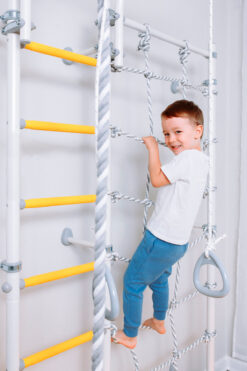 gymnastics wall bars comet next 3 kids silver yellow