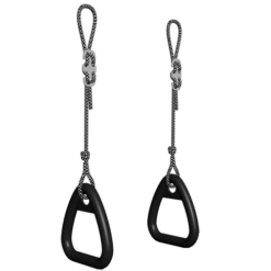 Sport rings silver black for playgrounds