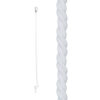 gym climbing rope white