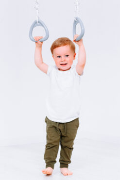 gymnastic rings gray playground