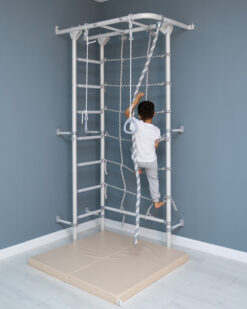 wall bars next 4 white kids