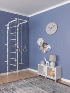 gamma pastel2 white gymnastic wallbars for children
