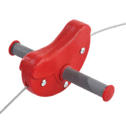 garden zipline red