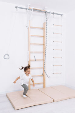 gymnastics wall bars kids wooden eco 2