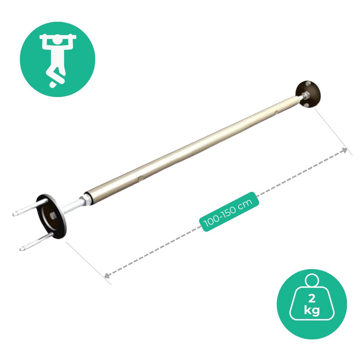 drążek do podciągania rozporowy 100 – 150 cm 11