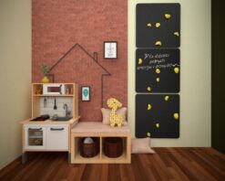 black climbing wall