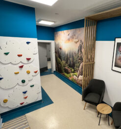 climbing wall cloud indoor