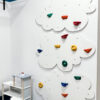 climbing wall clouds indoor