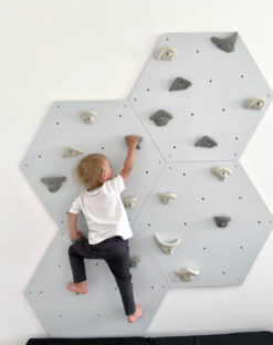 climbing wall hexagon