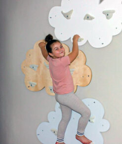 clouds climbing wall for children