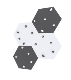 hexagon Wall black white