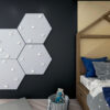 hexagon wall in Room