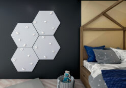 hexagon wall in Room