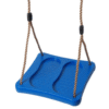plastic square swing seat blue