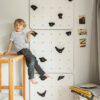 white climbing wall