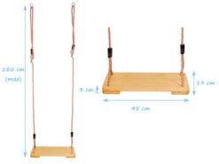 wooden swing dimensions