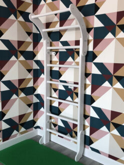 wooden wall bars mini white