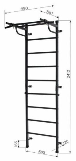 Sprossenwand für Erwachsene Kraft Light 3w143