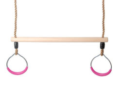 round gymnastic rings trapeze pink