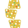 climbing wall cheesy yellow colorful