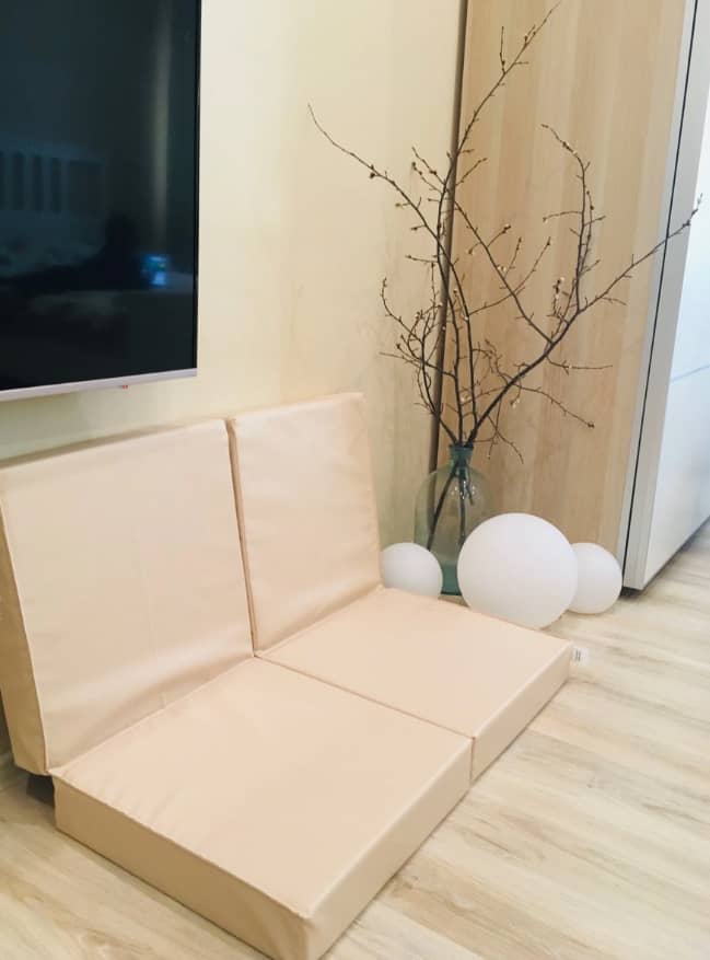 Gymnastikmatte 100x100x10 cm vierteilige Komet10