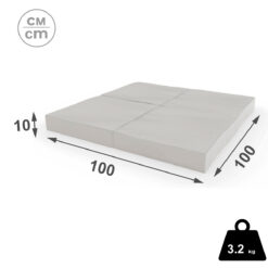 Gymnastikmatte 100x100x10 cm vierteilige Komet5