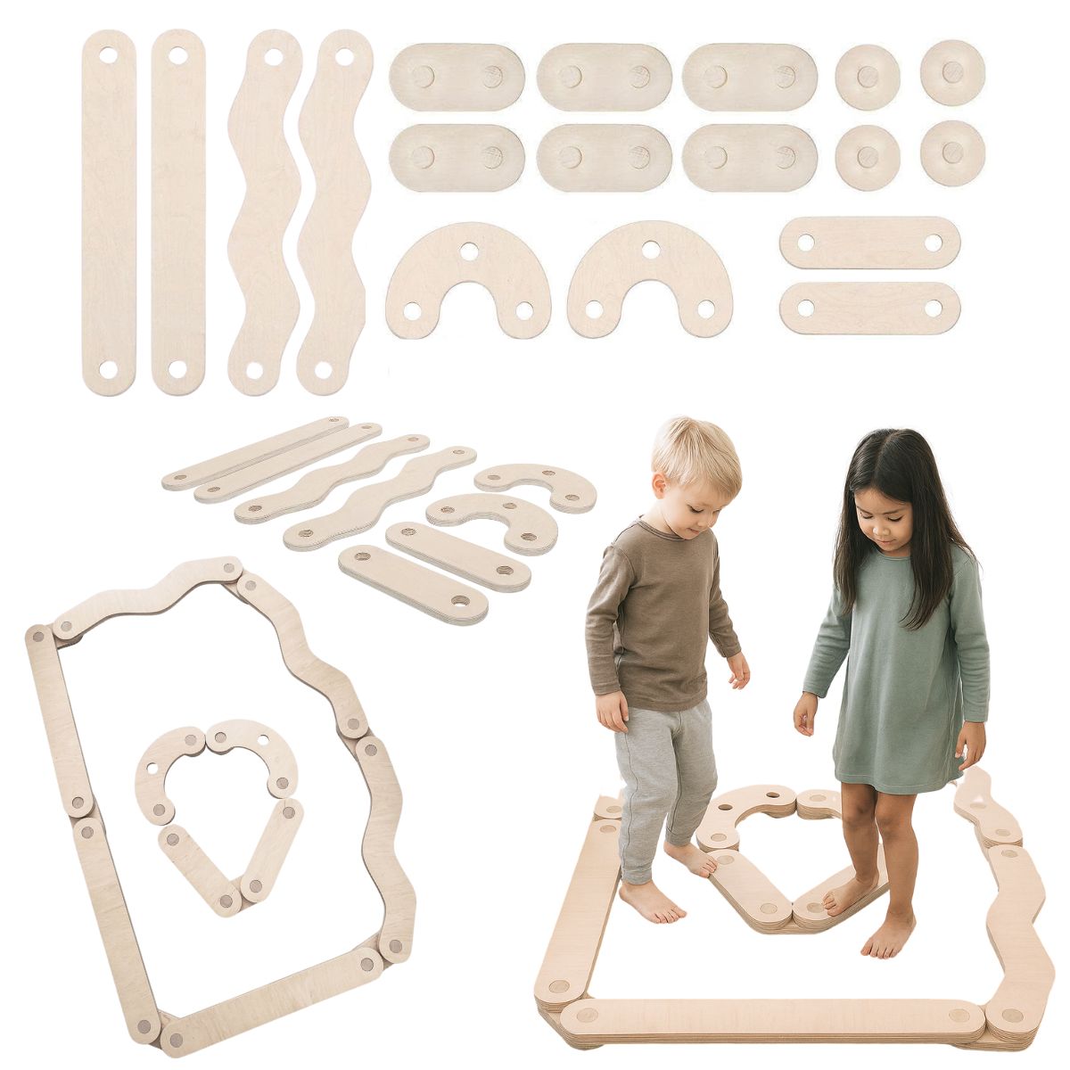 Balancierpfad aus Holz – Bild 2