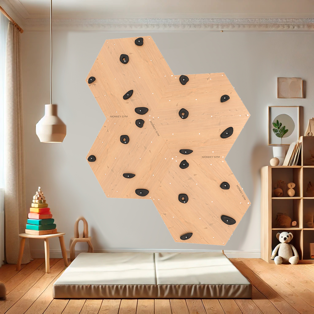 Kletterwand fürs Kinderzimmer Sechseck – Bild 9