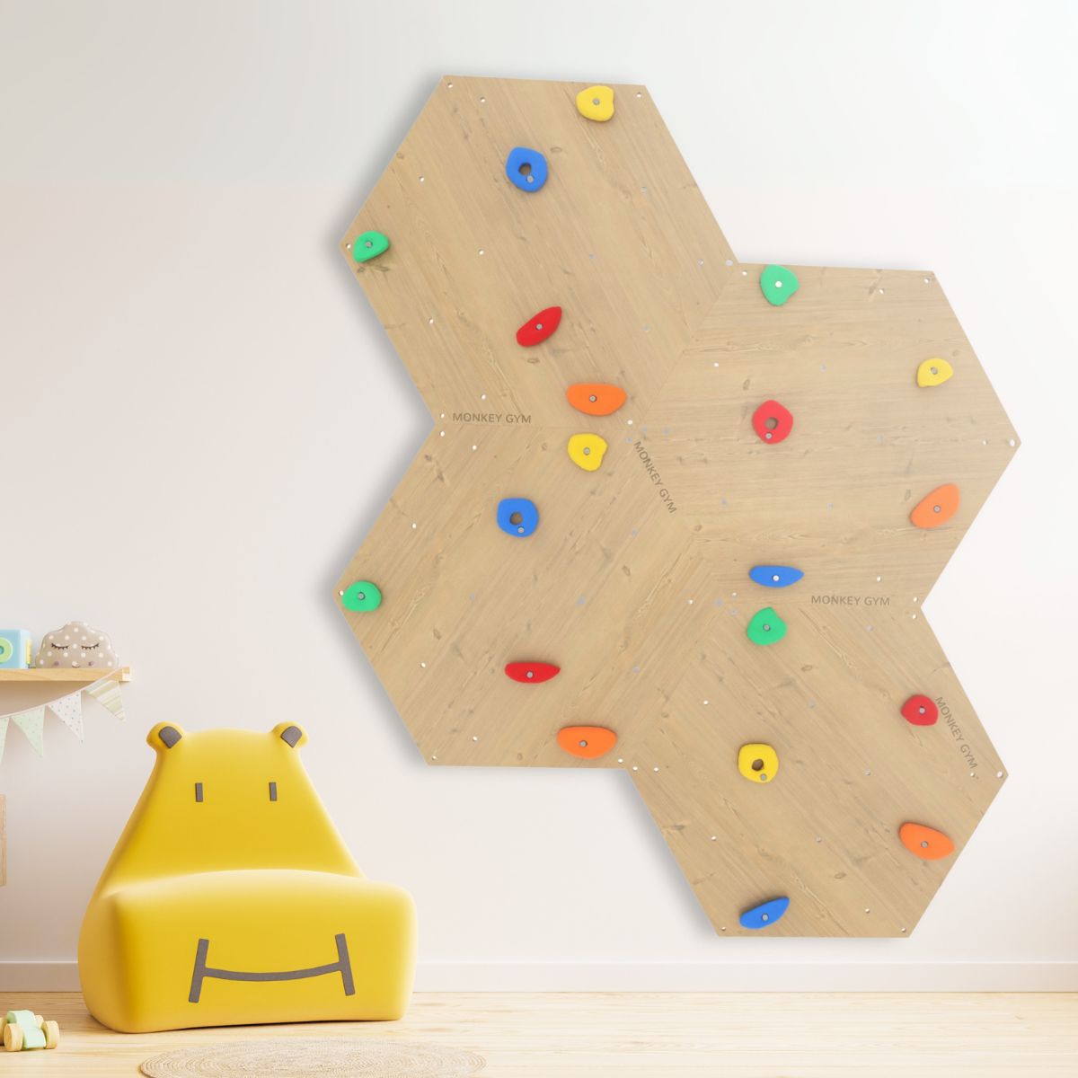 Kletterwand fürs Kinderzimmer Sechseck – Bild 10