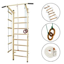 Sprossenwand für Kinderzimmer Sport Kind09