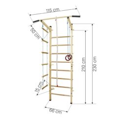 Sprossenwand für Kinderzimmer Sport Kind44