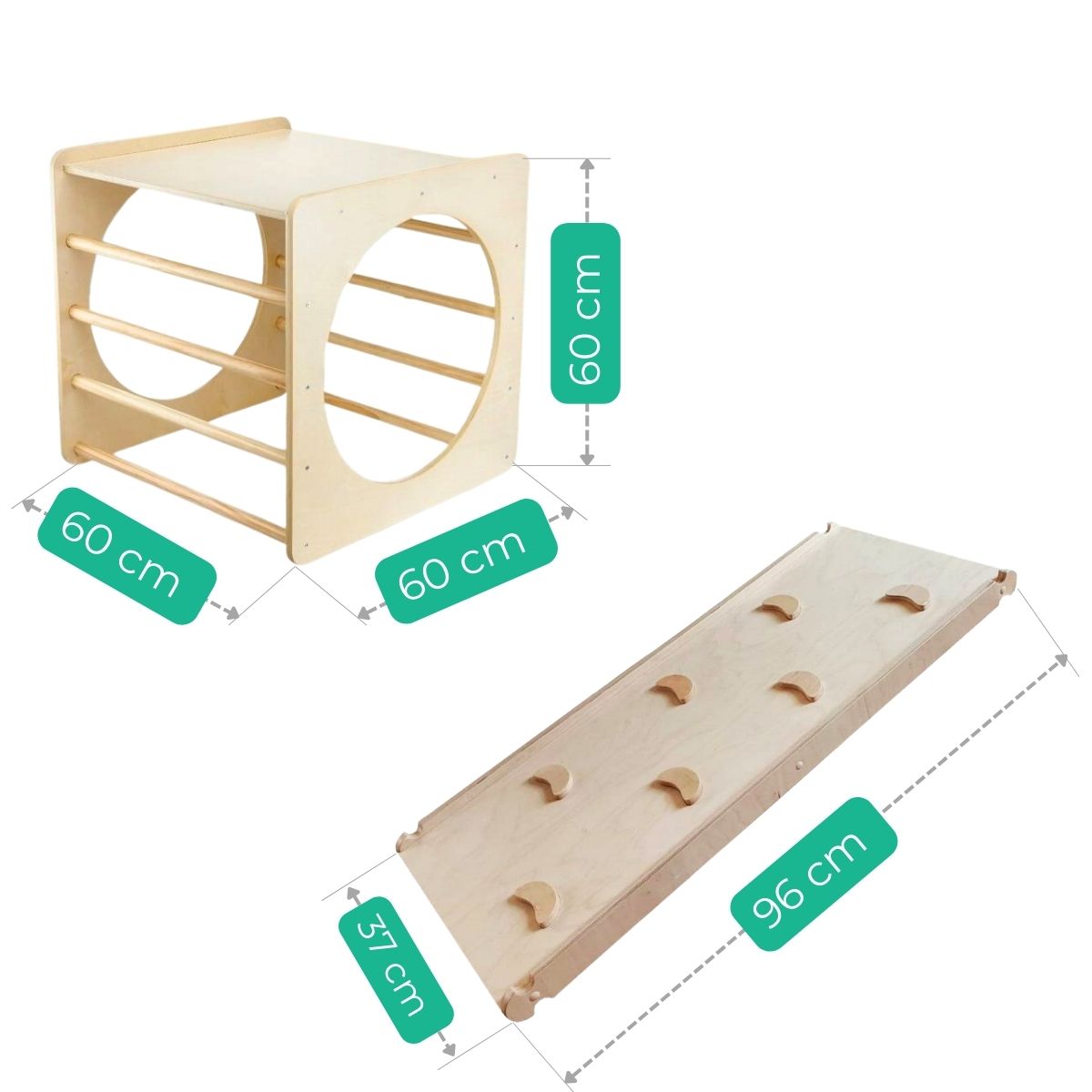 Klettergerüst mit Rutsche Box Plus – Bild 2