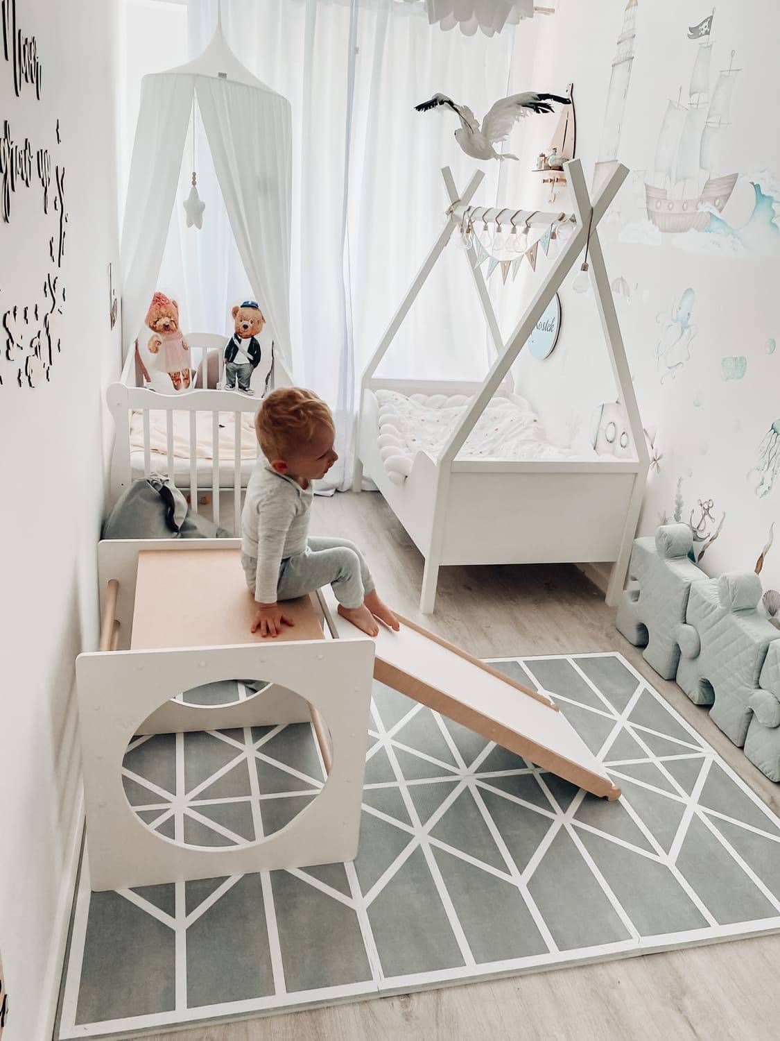 Klettergerüst mit Rutsche Box Plus – Bild 10