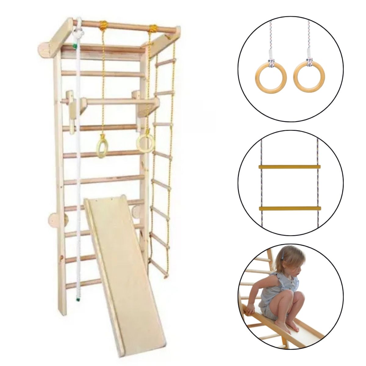 Sprossenwand für Kinderzimmer Wood Mood EU 1