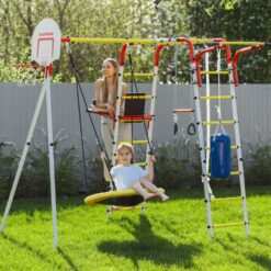 bocianie gniazdo 80cm dzieci zolte