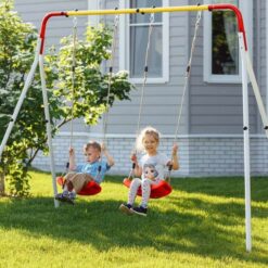 stelaz do hustawki srebrny dla dziecka