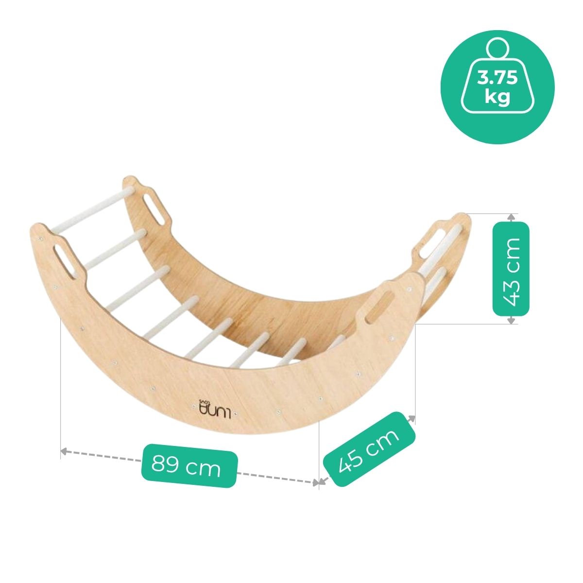 Kletterbogen aus Holz Mond – Bild 4