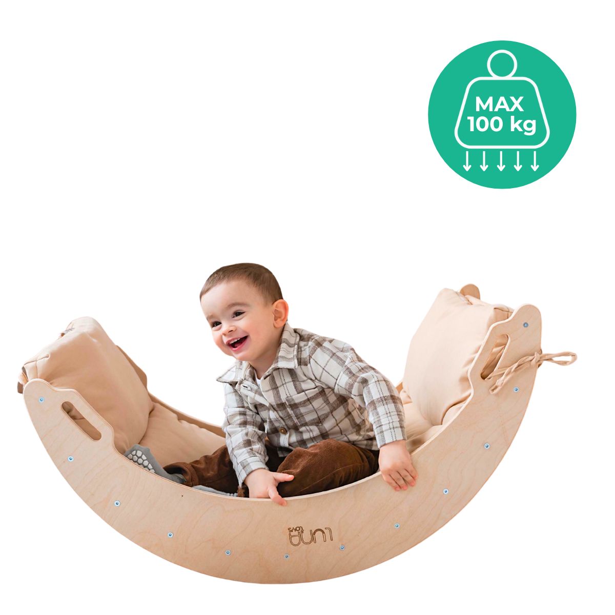 Kletterbogen aus Holz Mond – Bild 5