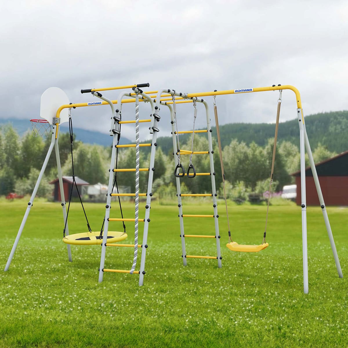 Klettergerüst für den Garten Glückswiese Plus – Bild 2