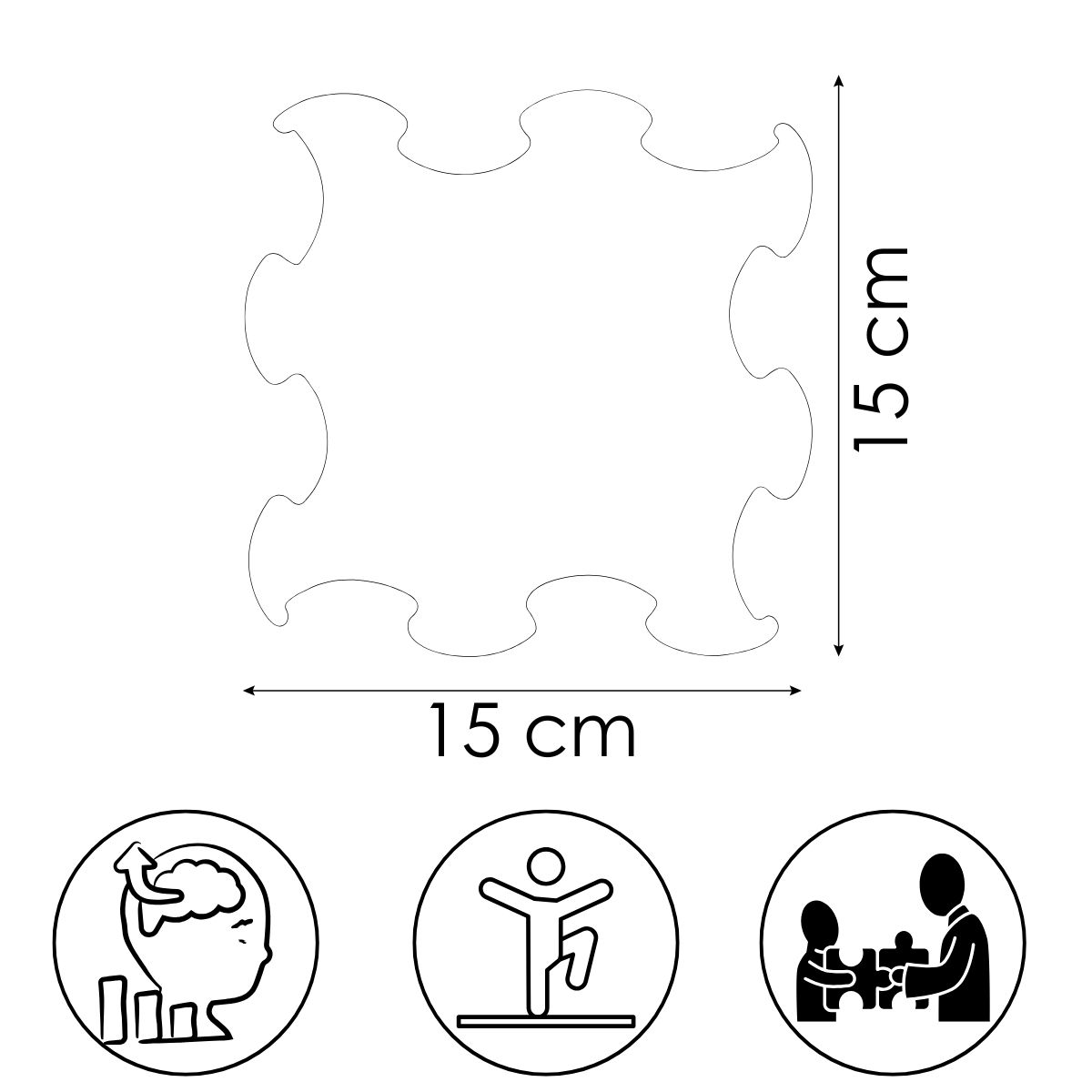 Massage-Sensorikmatte Mini Puzzles – Bild 12