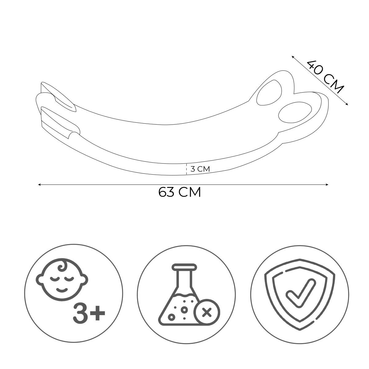 Balance Board Monster Wobble – Bild 3