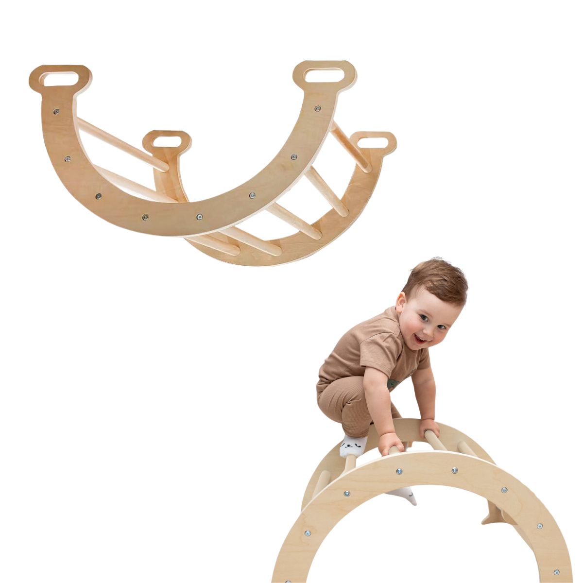 Kletterbogen aus Holz Lama