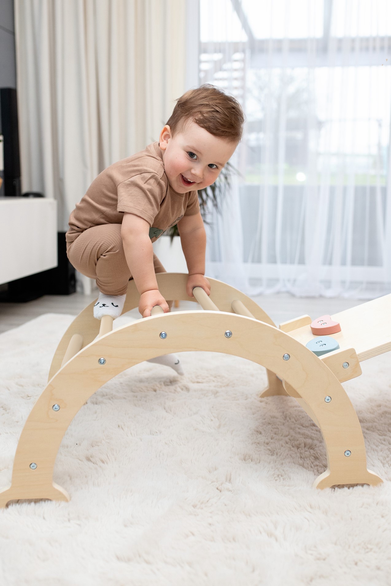 Kletterbogen aus Holz Lama – Bild 5