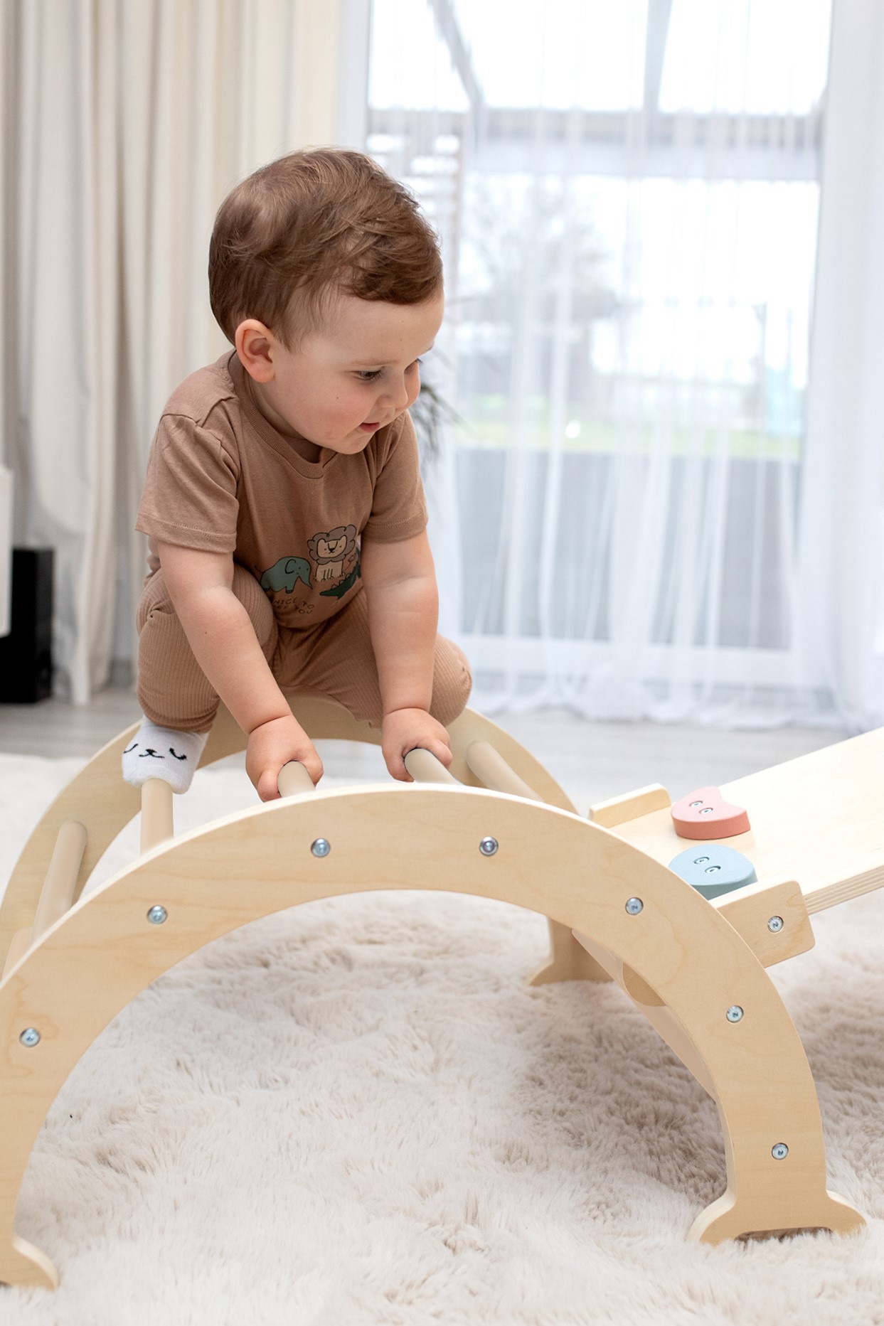 Kletterbogen aus Holz Lama – Bild 7