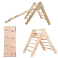 Kletterdreieck mit Rutsche Lama